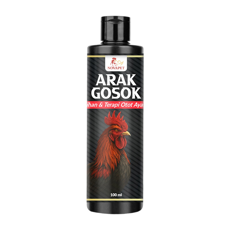 NOVAPET ARAK GOSOK (Pemulihan & Terapi Otot Ayam Laga) 100 ml