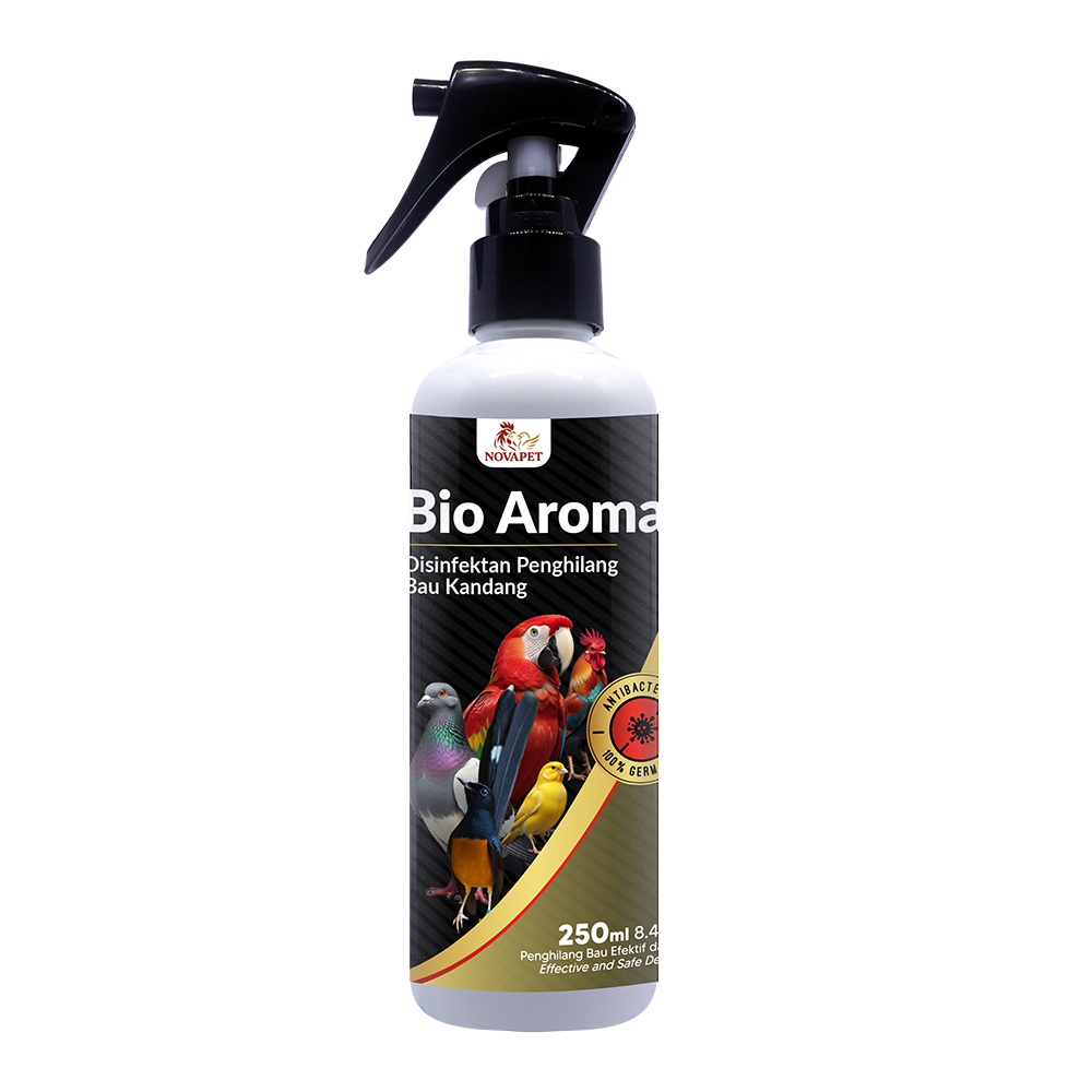 NOVAPET BIO AROMA (DISINFEKTAN PENGHILANG BAU KANDANG) 250 ml